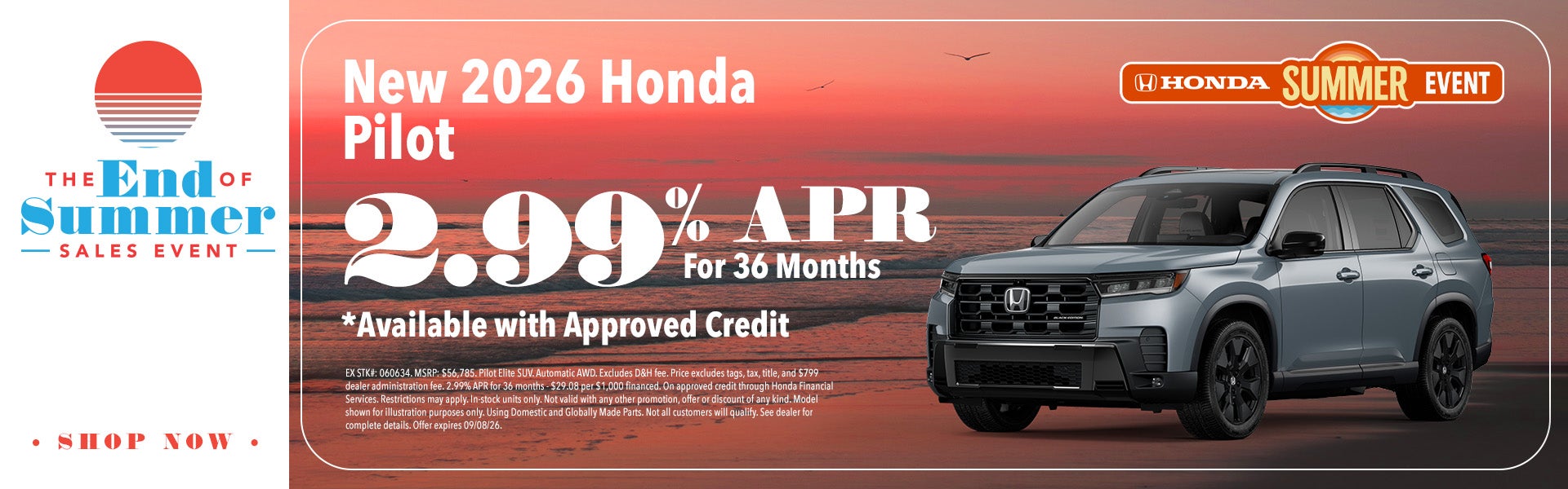 New 2026 Honda Pilot