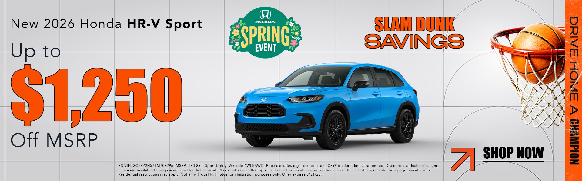 New 2026 Honda HR-V Sport