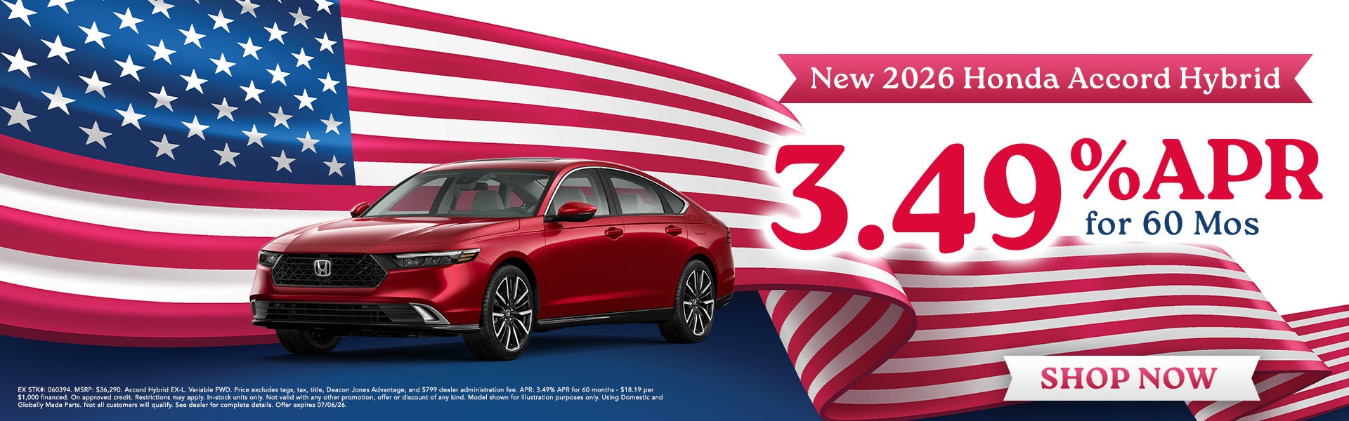 New 2026 Honda Accord Hybrid