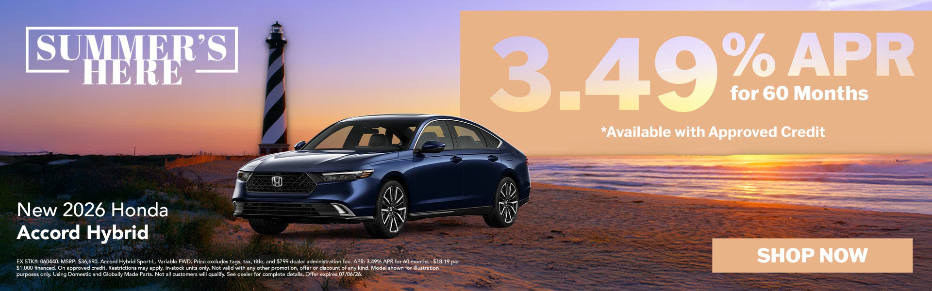 New 2026 Honda Accord Hybrid
