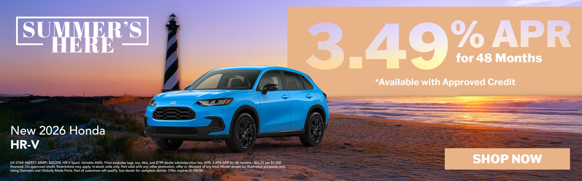 New 2026 Honda HR-V