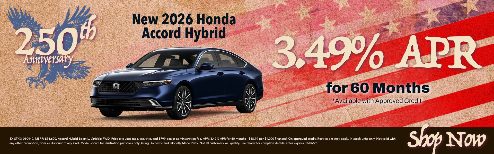 New 2026 Honda Accord Hybrid