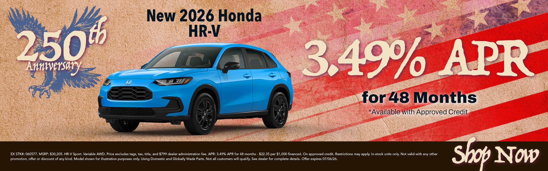 New 2026 Honda HR-V