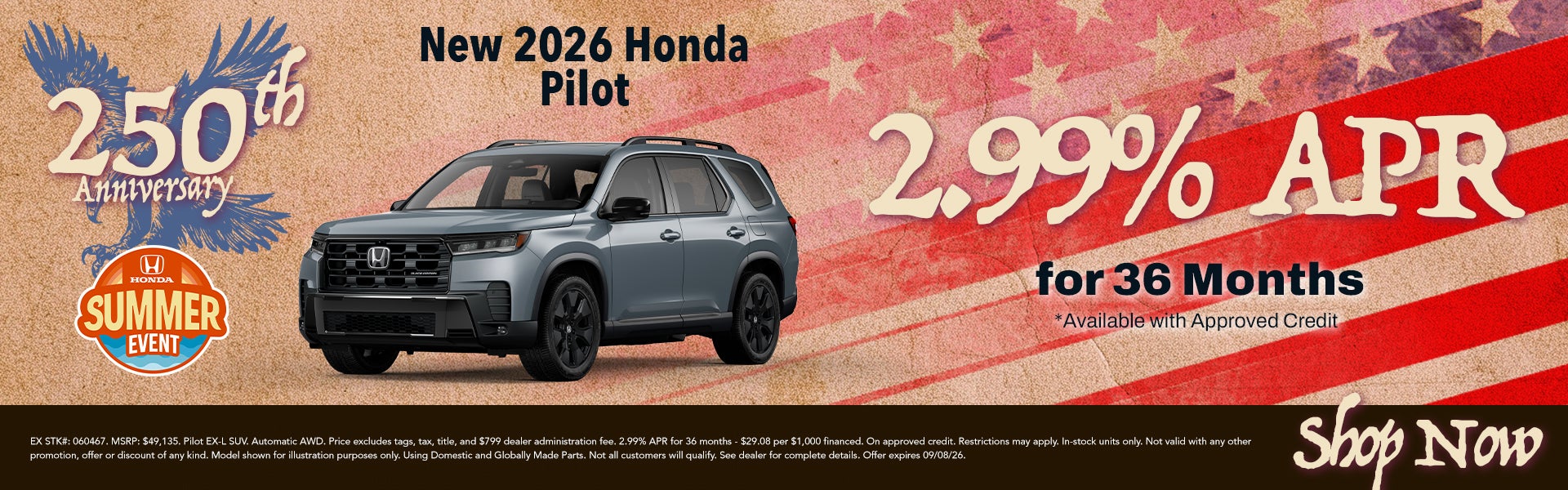 New 2026 Honda Pilot
