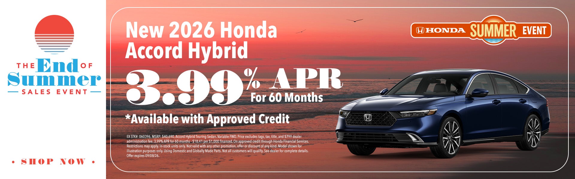 New 2026 Honda Accord Hybrid