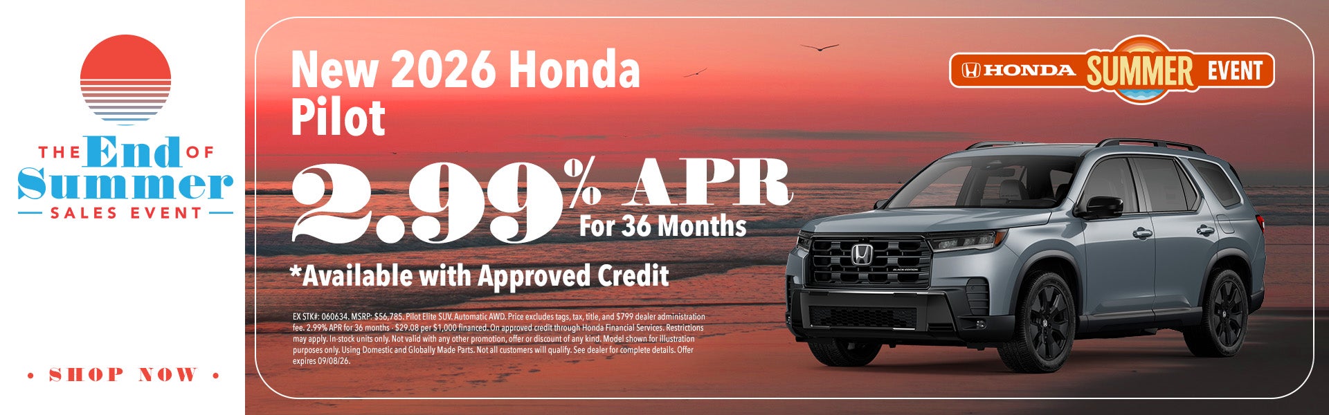 New 2026 Honda Pilot