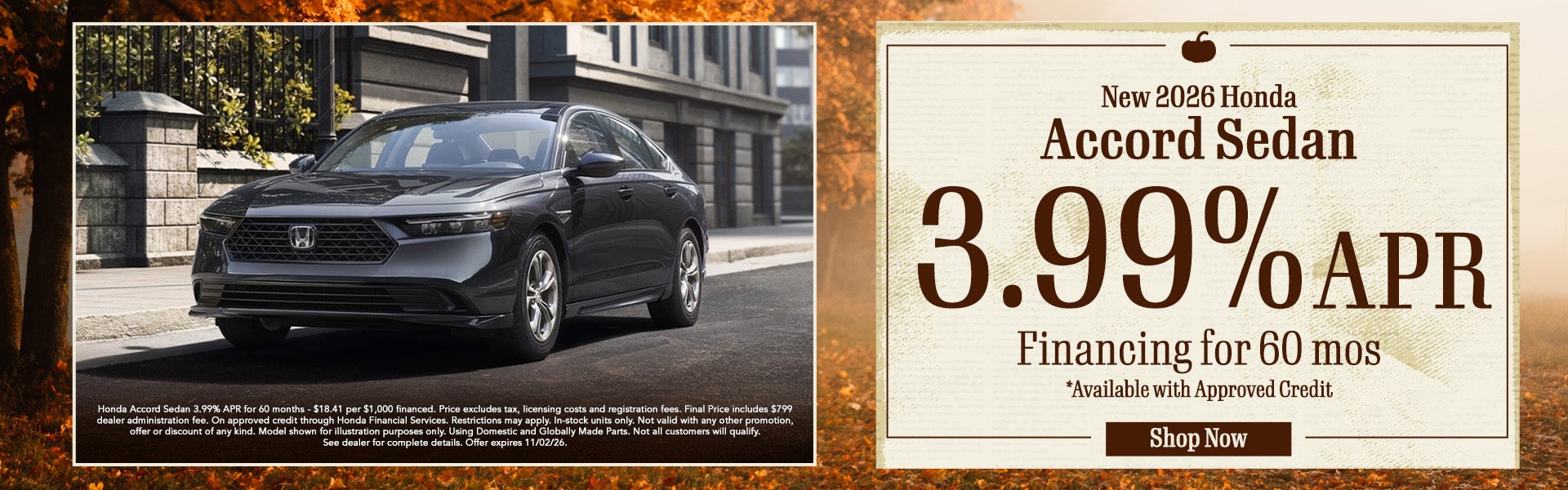 New 2026 Honda Accord Sedan